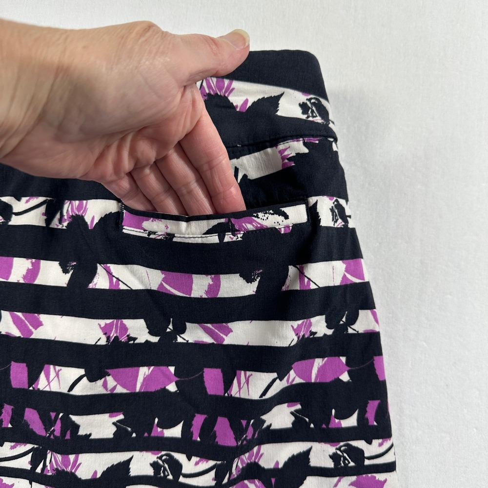 Lady Hagen Golf Skort 14 Purple Floral Striped Active Skirt Athletic Golfcore - Picture 10 of 11